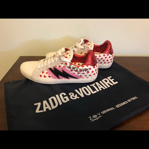 Zadig & Voltaire Shoes - NEW🌟Zadig et Voltaire Coeur Leather Sneakers